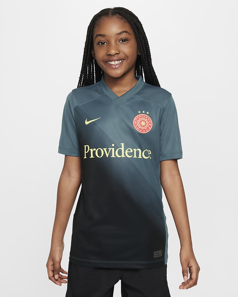 Portland Thorns FC 2024 Stadium Secondary Big Kids Nike Dri FIT NWSL Replica Jersey